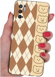 krainaGSM ETUI do Xiaomi Redmi Note 10 5G SILIKONOWE MATT CASE + SZKŁO 9H