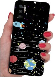 ETUI do Xiaomi Redmi Note 10 5G | WZORY | SILIKONOWE MATT CASE + SZKŁO 9H