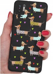 ETUI do Xiaomi Redmi Note 10 5G | WZORY | SILIKONOWE MATT CASE + SZKŁO 9H
