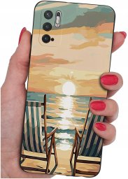 krainaGSM ETUI do Xiaomi Redmi Note 10 5G SILIKONOWE MATT CASE + SZKŁO 9H