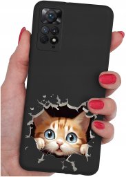 krainaGSM ETUI do Xiaomi Redmi Note 11 Pro SILIKONOWE MATT CASE + SZKŁO 9H