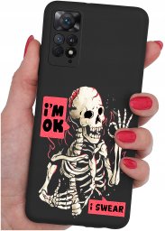 krainaGSM ETUI do Xiaomi Redmi Note 11 Pro | WZORY | SILIKONOWE MATT CASE + SZKŁO 9H