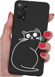 krainaGSM ETUI do Xiaomi Redmi Note 11 Pro | WZORY | SILIKONOWE MATT CASE + SZKŁO 9H