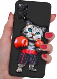 krainaGSM ETUI do Xiaomi Redmi Note 11 Pro | WZORY | SILIKONOWE MATT CASE + SZKŁO 9H