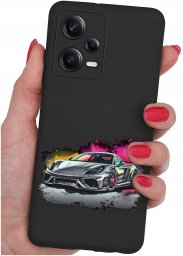 ETUI do Xiaomi Redmi Note 12 5G |Poco X5 5G | WZORY | SILIKONOWE MATT SZKŁO