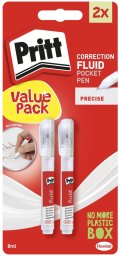 Korektor w płynie PRITT, w długopisie, 2 x 8ml, blister