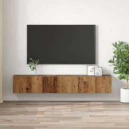 vidaXL Zestaw Szafek RTV Stare Drewno Drewno Standardowy Przechowywanie