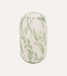 Lumarko VASE ARVO WHITE / GREEN H26CM