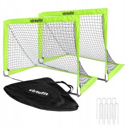 XQ Max VIRTUFIT ZESTAW SKŁADANYCH BRAMEK DO PIŁKI NOŻNEJ 120 X 90 CM