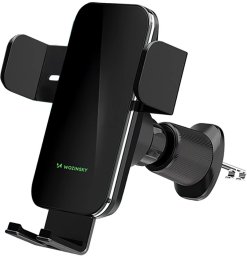 Uchwyt samochodowy Wozinsky WEDZ-3Y8S zaciskowy z ładowarką indukcyjną 15W do telefonu na kratkę nawiewu - czarny