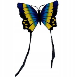 LATAWIEC MOTYL 88x78CM NIEBIESKO ŻÓŁTY ENERO TOYS