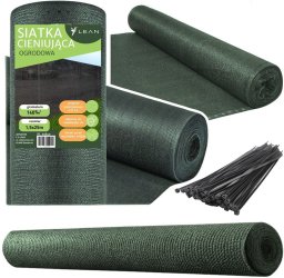 Lean Siatka Cieniująca Na Ogrodzenie Płot Maskująca Zielona 1.5M 25M 140g/m LEAN