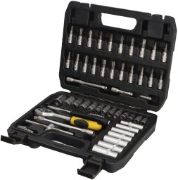 Brenar klucze nasadowe 53cz. 1/4" 6 kątne CR-V one size