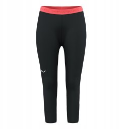 Legginsy termoaktywne damskie Salewa Cristallo Warm Amr 3/4 Tight - black out rozmiar: s