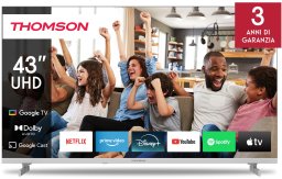 TV SET LCD 43" QLED 4K/WHITE 43UG4S14W THOMSON