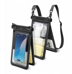 Spigen Spigen A603 Universal Waterproof Case - Etui wodoodporne do smartfonów do 6.9" (Black)