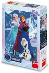 Dino Toys Puzzle 100 świecące w ciemności Kraina Lodu Frozen