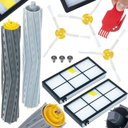 ZESTAW AKCESORIÓW IROBOT ROOMBA 800 900 976 980 865 SZCZOTKI FILTRY WAŁKI