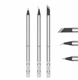 ZESTAW 3 PRECYZYJNYCH GROTÓW T65 DO LUTOWNICY T65-BC2 K I IS WBUDOWANA GRZ