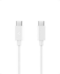 Spigen BIAŁY KABEL SPIGEN USB C 2M SZYBKIE ŁADOWANIE, Odporny, Wytrzymały, PD 60W