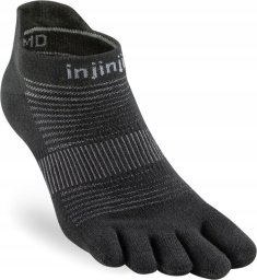 Skarpety biegowe Injinji Run Original Weight No-Show - black rozmiar: xl