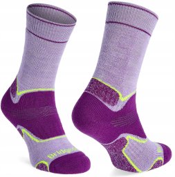 Skarpety damskie Bridgedale Hike MW Merino Perf B Patrn - lilac/purple rozmiar: 41_43