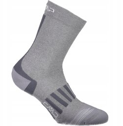 Skarpety damskie CMP Trekking Sock Low Microlon - grey/ghiaccio rozmiar: 36_38