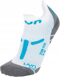 Skarpety damskie UYN Run 2in Socks - white/turquoise