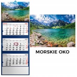 Kalendarz 2026 trójdzielny Morskie Oko