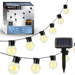 Girlanda solarna ogrodowa LED 0.6W odporna