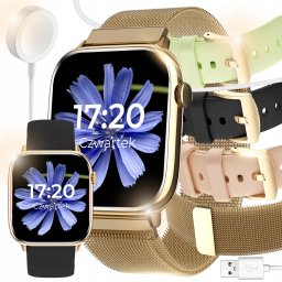 Smartwatch WonderWatch SMARTWATCH ZEGAREK DAMSKI POWIADOMIENIA ROZMOWY SPORT ZDROWIE CIŚNIENIE PL