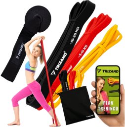 Zestaw gum do ćwiczeń - 3szt. Trizand 25879
