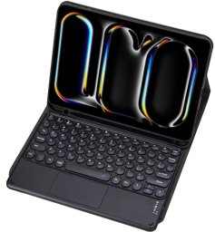 Etui z klawiaturą Bluetooth touchpad do iPad Pro 13 Gen5 (Czarne)