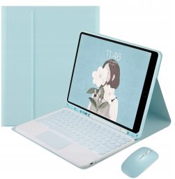 Etui z klawiaturą ColorMouse do Apple iPad 7/ 8/ 9 CTM102 (Niebieskie)