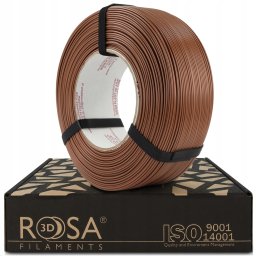 ROSA3D 3D plastik PLA brązowy/czekoladowy (Mocha Mousse) 1kg refill opakowanie Rosa3D