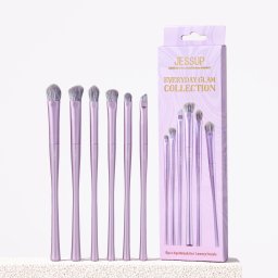JESSUP_SET Luxury Purple Eye Brush zestaw pędzli T516 6szt.