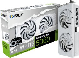 Karta graficzna Palit GeForce RTX 5060 White OC 8GB GDDR7 DLSS4 (NE75060U19P1-GB2063M)