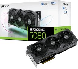 Karta graficzna PNY GeForce RTX 5080 Triple Fan 16GB GDDR7 DLSS4 (VCG508016TFXPB1)