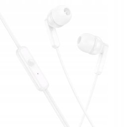 Słuchawki przewodowe douszne Jack 3,5 mm Hoco M121 białe