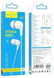 Słuchawki przewodowe douszne Jack 3,5 mm Hoco M97 białe