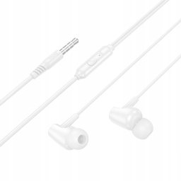 Słuchawki przewodowe douszne Jack 3,5 mm Hoco M112 białe