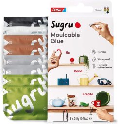 Tesa tesa Sugru formbarer Allzweckkleber 8er verschiedene Farben