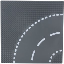 Płyta Plansza Konstrukcyjna Do Klocków Droga Zakręt 26x26 cm