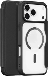 Etui Dux Ducis Skin X Pro na iPhone 17 Pro z portfelem, kompatybilne z MagSafe - czarne