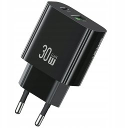 Ładowarka Usams CC316 T65 sieciowa 1x USB-A 1x USB-C 30W (USA001631)