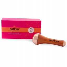 Masażer Sattva SATTVA_Kansa różdżka dwustronna ajurwedyjska różdżka do masażu twarzy i ciała