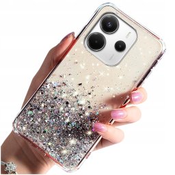 Etui do Xiaomi Redmi Note 14 4G CASE BROKAT PLECKI + SZKŁO OCHRONNE 9H