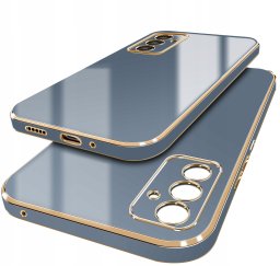 Etui do Samsung Galaxy M35 5G GOLD GLAMOUR + Szkło OCHRONNE 9H