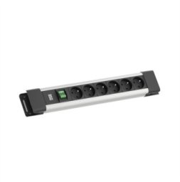 BACHMANN CONNECTUS 6xUTE, 1xswitch 2.0m CEE7/7 Szary