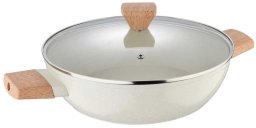 Bergner Garnek Marmurkowy Płaski 28cm Z Pokrywą Bg-34747 Naturally*